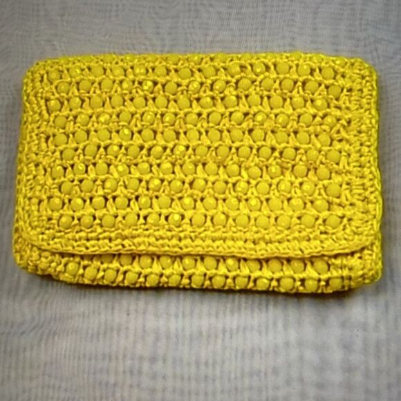 Yellow Crochet Clutch - Picture 5 of 5